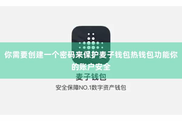 你需要创建一个密码来保护麦子钱包热钱包功能你的账户安全